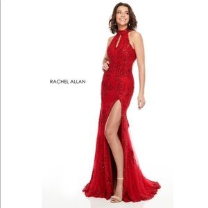 Rachel Allan RED long formal